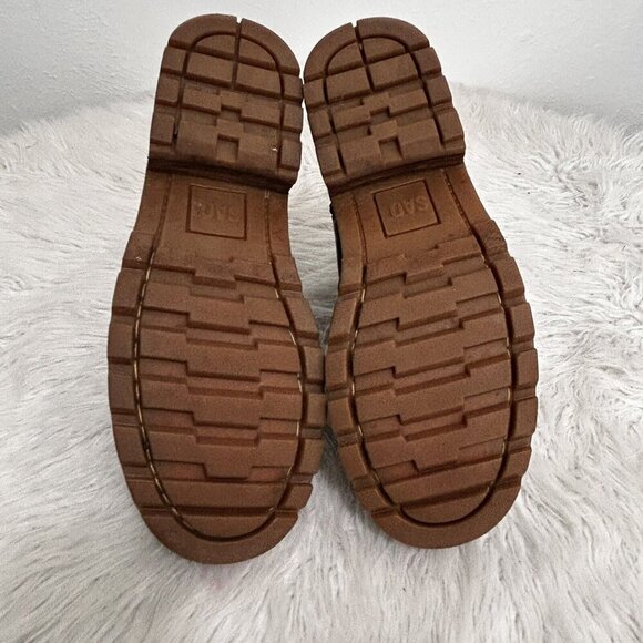 SAO by Stacy Adams Men's Sz 10 Chukka Chelsea Black Leather Ankle Boots Side Zip - Picture 8 of 9